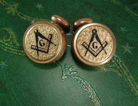 vintage masonic cufflinks|History of Antique Cufflinks: Styles, Brands and Values.